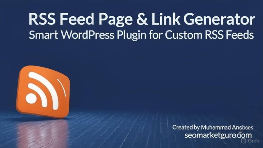 RSS Feed Page Link Generator Free Download